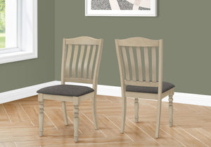 Dining Chair, Upholstered, Side, Transitional (Set of 2) - Gray - Best Buy Furniture