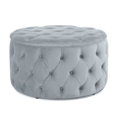 Modern Glam Ottoman Velvet - Best Buy Furniture