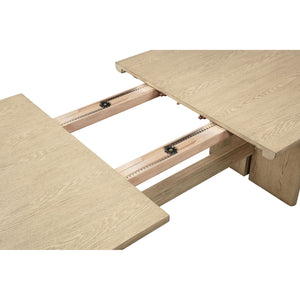 7 Piece Rectangular Dining Table Set With Chair - Oak