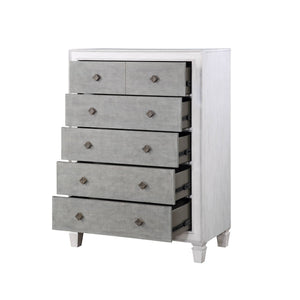 Katia - Weathered Chest - White - Best Buy Furniture