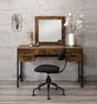 Juvanth - Rustic Vanity Desk Mirror - Oak - Best Buy Furniture
