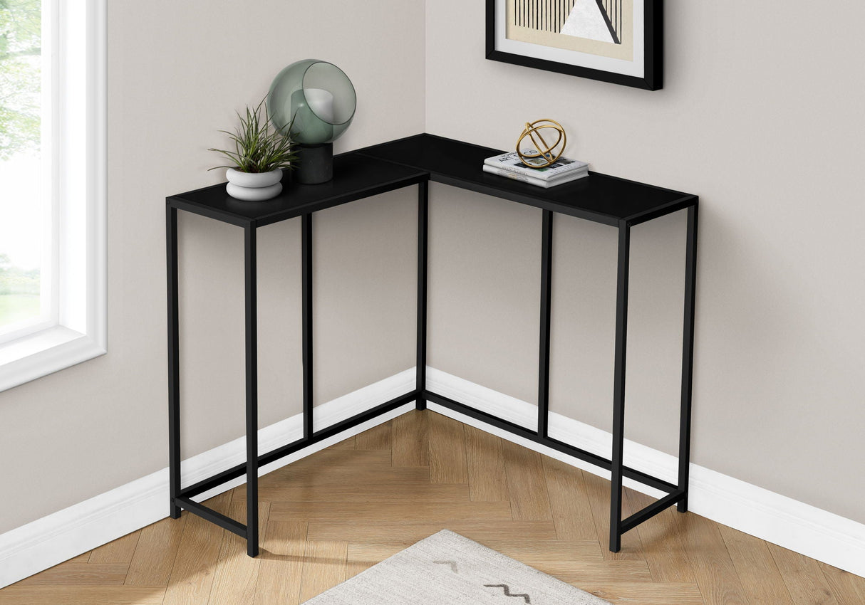 Corner Accent Console Table For Entryway, Contemporary & Modern - Black - Best Buy Furniture