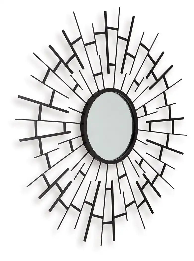 Garrenworth - Accent Mirror - Black - Best Buy Furniture