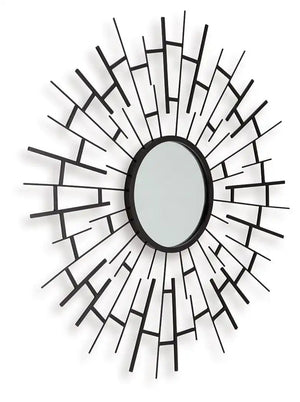 Garrenworth - Accent Mirror - Black - Best Buy Furniture
