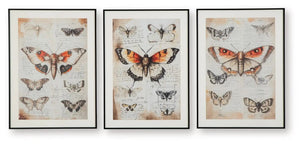 Jossletts - Wall Art Set (Set of 3) - Orange / Black / Ivory - Best Buy Furniture