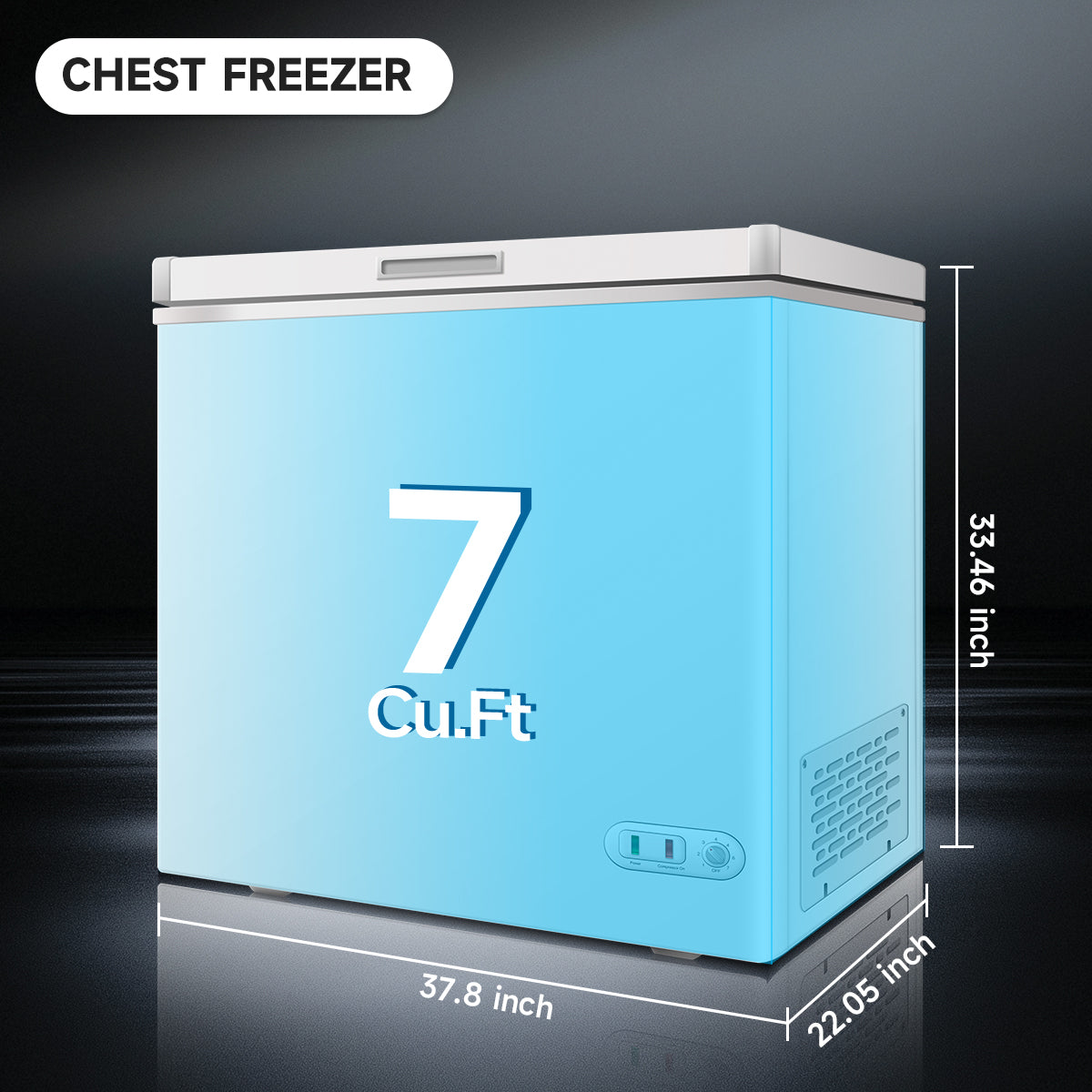 ORIKOOL 7.0 Cu.ft Chest Freezer