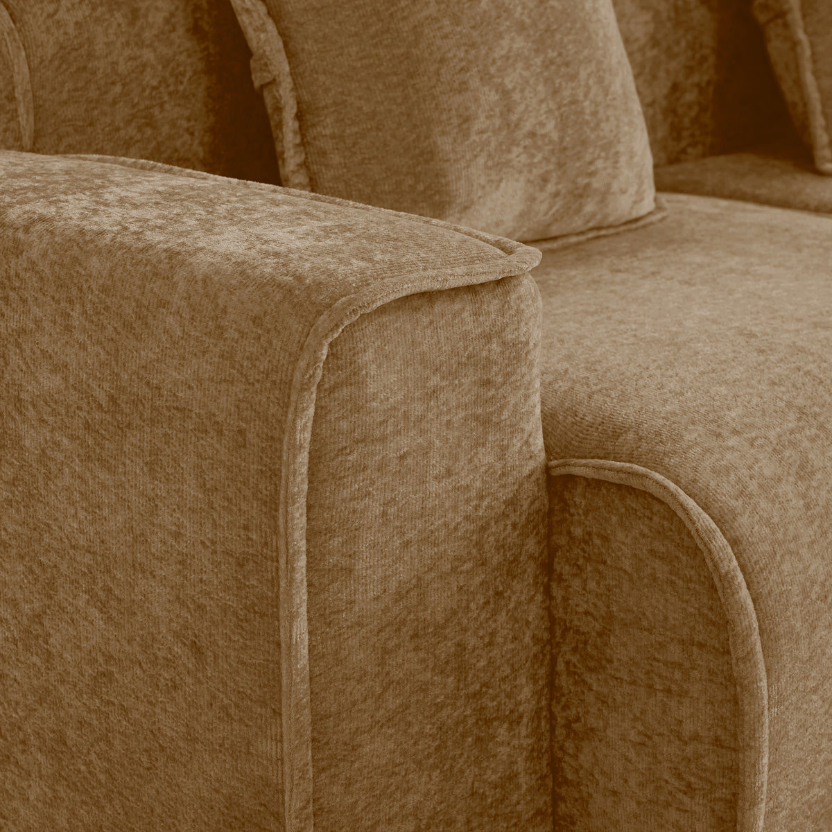 Streamlined Design Deep Seat Modular 4 Seat Boneless Sofa