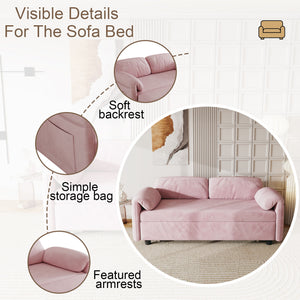 Sofa, Dual Purpose Lounge With Retractable Queen Size Bed