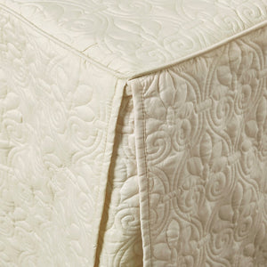 3 Piece Split Corner Pleated Quilted Bedspread