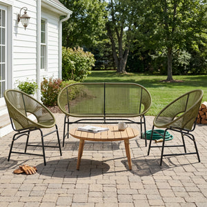 Nusa Outdoor Patio 4-Pcs Chat Set