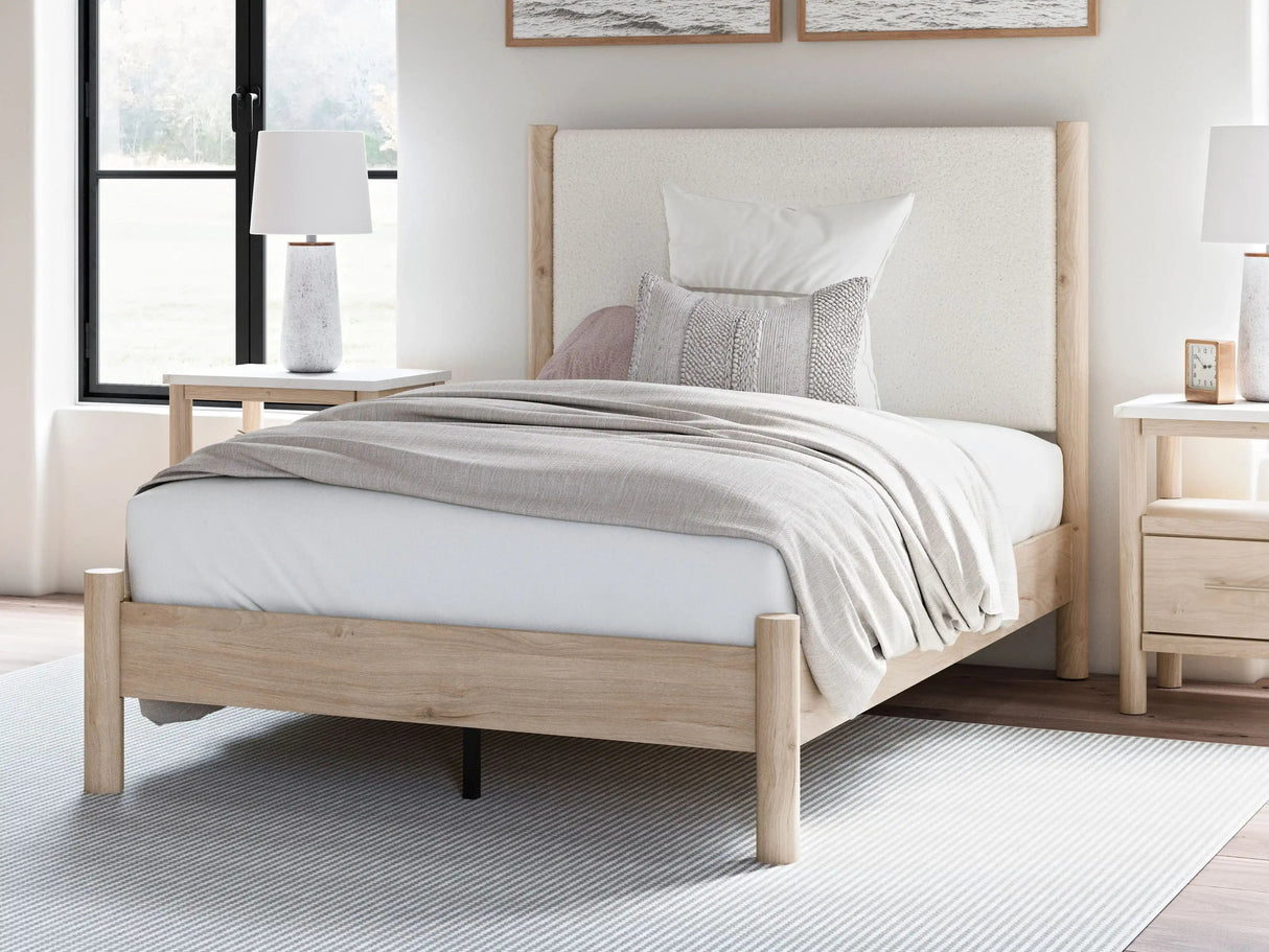 Cadmori - Upholstered Panel Bed - Best Buy Furniture
