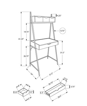 Computer Desk For Home Office, Laptop, Leaning, Storage Drawers, Contemporary & Modern - Best Buy Furniture