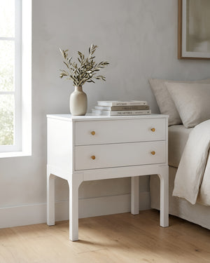 Alonso 2-Drawer Modern Nightstand