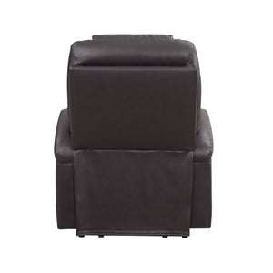 Brown Leather Recliner Aire w/Power Lift & Massage