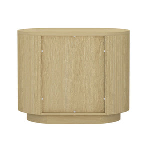 Olivia - Nightstand & 2 Drawers - Oak