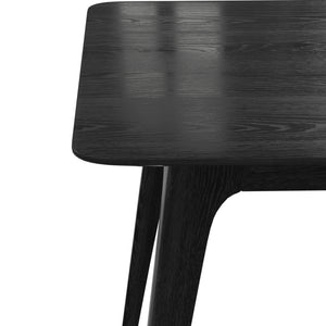 Mid-Century Modern Rubberwood Dining Table