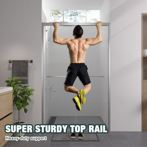 Premium Aluminum Frame Double Sliding Shower Door