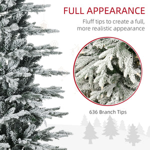 HOMCOM 6ft Tall Prelit Artificial Christmas Tree