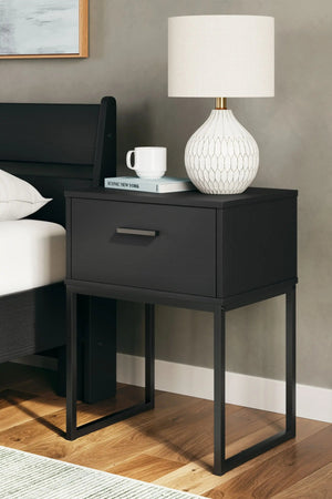 Socalle - One Drawer Night Stand - Best Buy Furniture