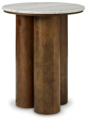 Henfield - Accent Table - Beige / Brown - Best Buy Furniture
