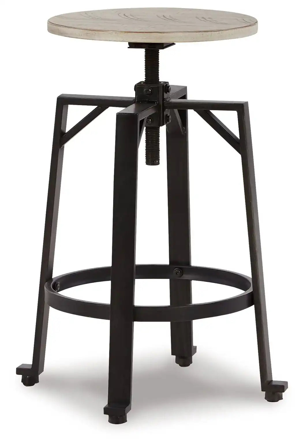 Karisslyn - Swivel Stool (Set of 2) - Whitewash / Black - Best Buy Furniture