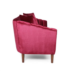 3-Seater Sofa (Wine Red)