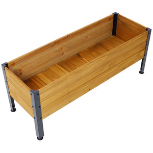 Wood Rectangular Garden Planter Box