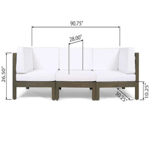 Oana - 3 Piece Sofa Set With Water Resistant Cushions - Best Buy Furniture