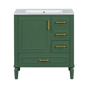 Traditional Bathroom Vanity Set With Soft Close Doors