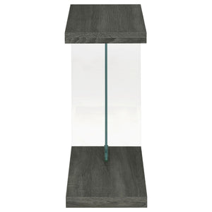 Sampson - C Shaped Side Table - Gray