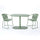 3 Piece Elegant Outdoor Bistro Set With 2 Chairs And Oval Table - Best Buy Furniture