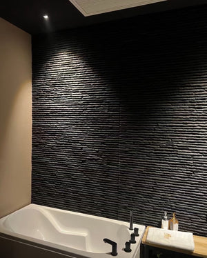 3D Faux Stone Wall Panels - 12 PCS PU Wainscoting