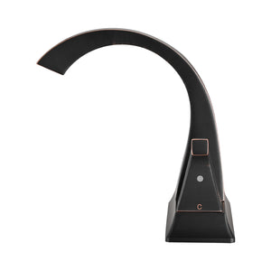 Two Handle 4 Inch Centerset Bathroom Sink Faucet with Pop-Up Drain, Oil Rubbed Bronze