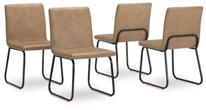 Pharwynn - Dining Upholstered Side Chair (Set of 4) - Toast - Best Buy Furniture