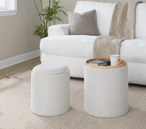 Contemporary Nesting Ottoman Set in