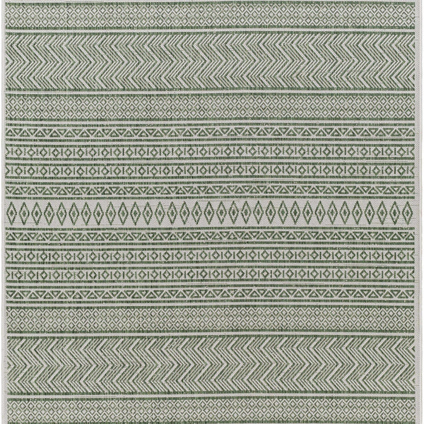 Madras Natural Gray Green All Over Performance Area Rug