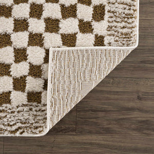 Boutique Rugs Leryn Brown Checkered Plush Rug - view 16