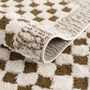 Boutique Rugs Leryn Brown Checkered Plush Rug - view 11