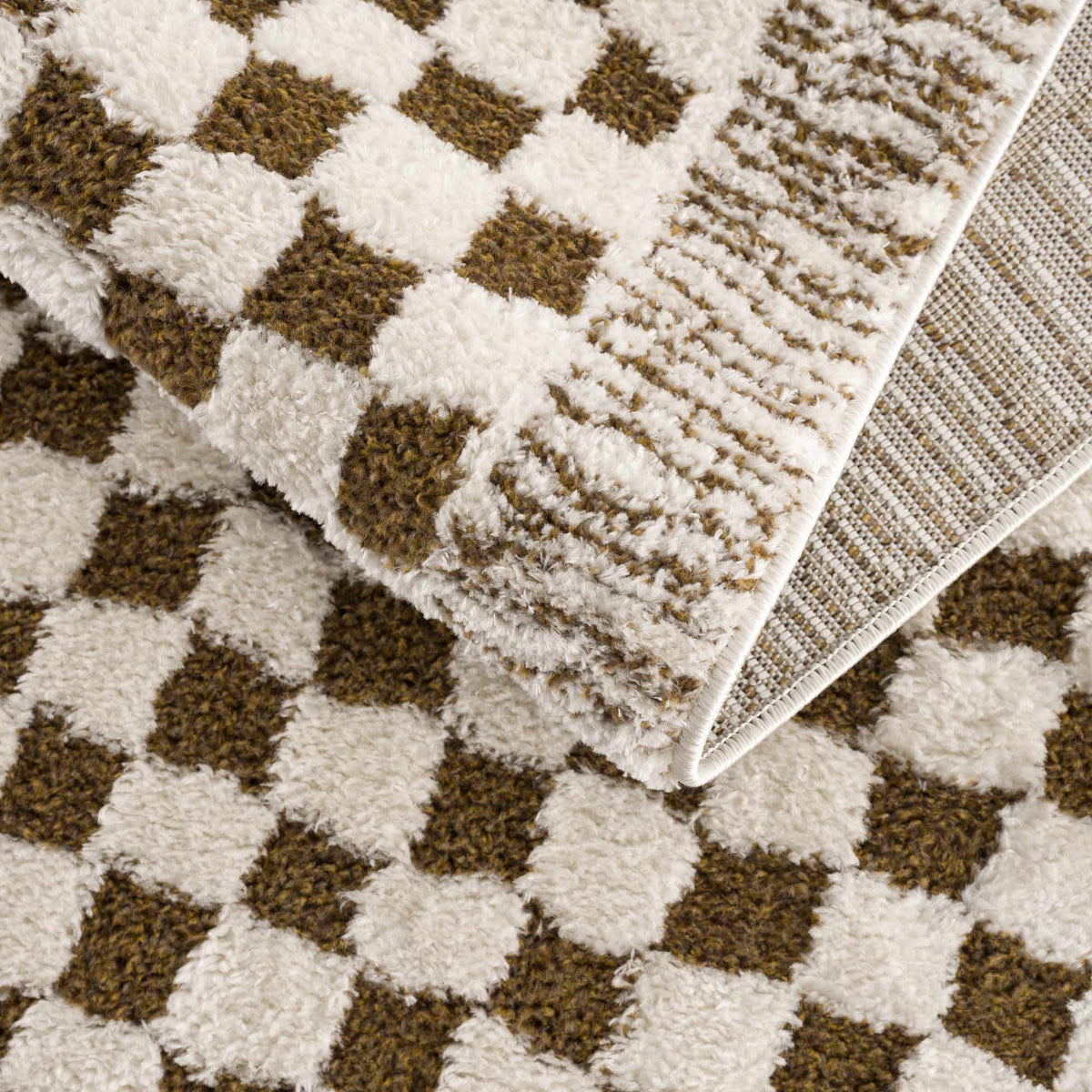 Boutique Rugs Leryn Brown Checkered Plush Rug - view 14