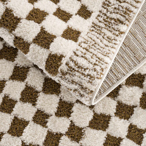 Boutique Rugs Leryn Brown Checkered Plush Rug - view 14