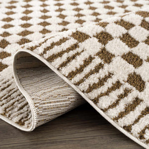 Boutique Rugs Leryn Brown Checkered Plush Rug - view 17