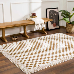 Boutique Rugs Leryn Brown Checkered Plush Rug - view 7