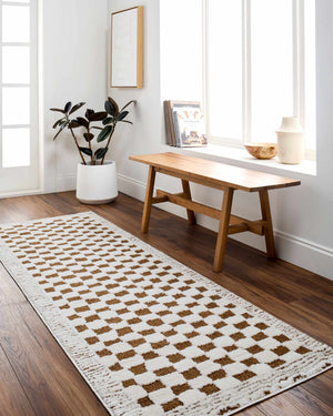 Boutique Rugs Leryn Brown Checkered Plush Rug - view 9