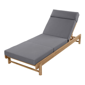 Light Teak Acacia Wood Chaise Lounge Set