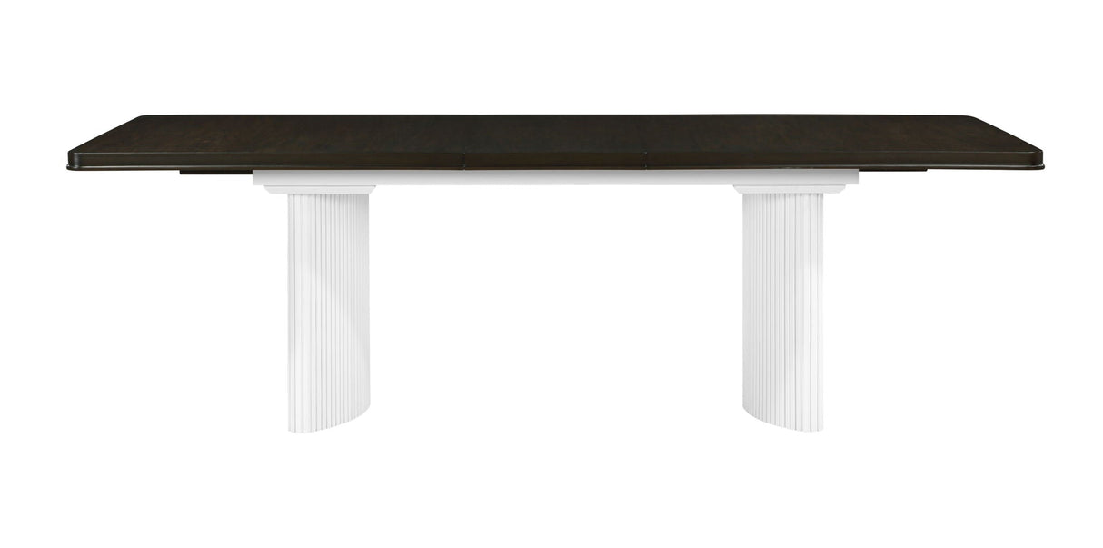 Carene - Dining Table (With Leaf) - Brown / White - Best Buy Furniture