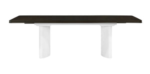 Carene - Dining Table (With Leaf) - Brown / White - Best Buy Furniture
