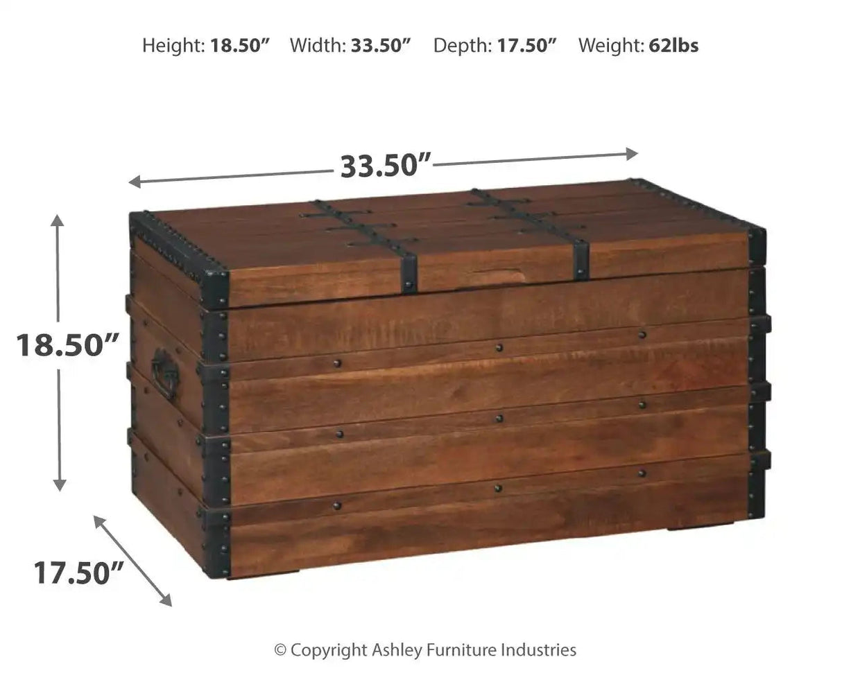 Kettleby - Storage Trunk - Brown - Best Buy Furniture