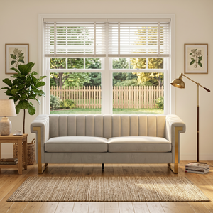 FX-P81B-CW Velvet Sofa