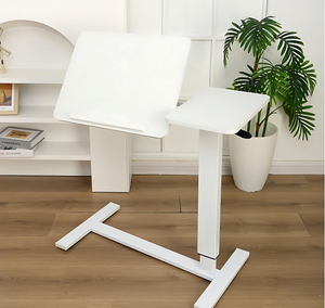 Overbed Bedside Desk, Mobile Rolling Laptop Stand