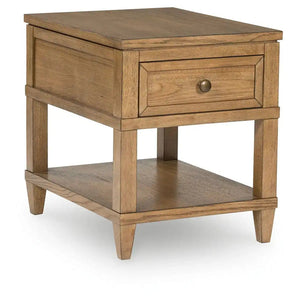 Sharlance - Rectangular End Table - Light Brown - Best Buy Furniture